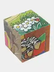 Голубой кубики детские, 12 кубиков