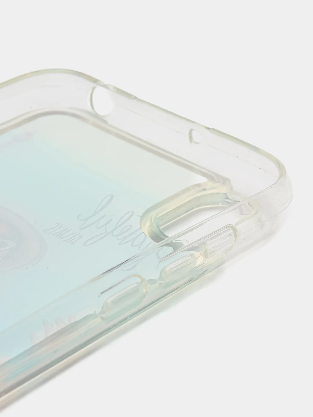 Серебряный чехол силиконовый на Huawei Y5 2019