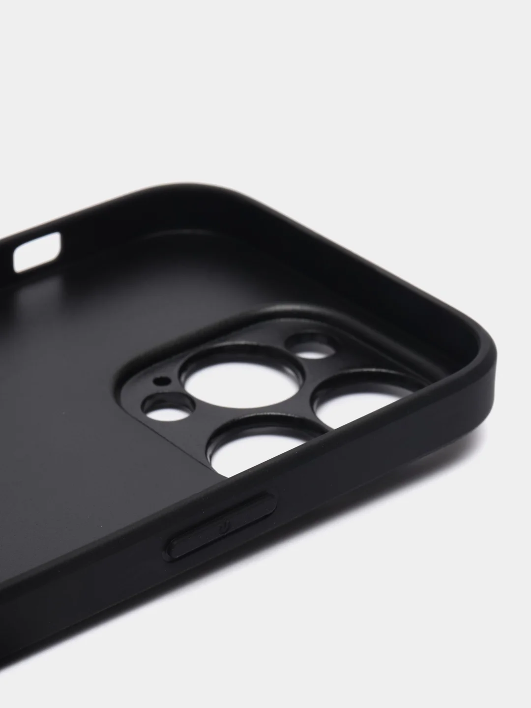 Черный люксовый чехол для Apple iPhone 14 Pro алькантара BROSCORP, замшевый, пластиковый+ силикон