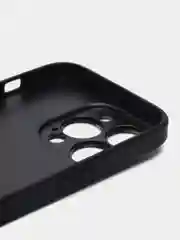 Черный люксовый чехол для Apple iPhone 14 Pro алькантара BROSCORP, замшевый, пластиковый+ силикон