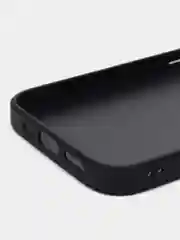 Черный люксовый чехол для Apple iPhone 14 Pro алькантара BROSCORP, замшевый, пластиковый+ силикон