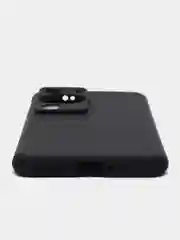 Черный чехол для Huawei P60, P60 Pro силиконовый BROSCORP матовый тонкий с бортиком защитой камер