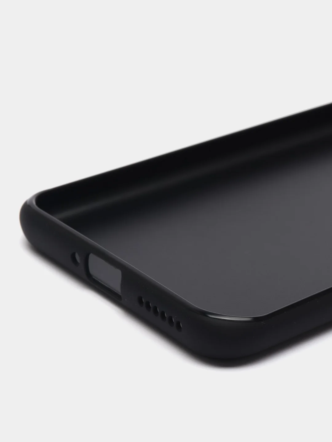 Черный чехол для Huawei P60, P60 Pro силиконовый BROSCORP матовый тонкий с бортиком защитой камер