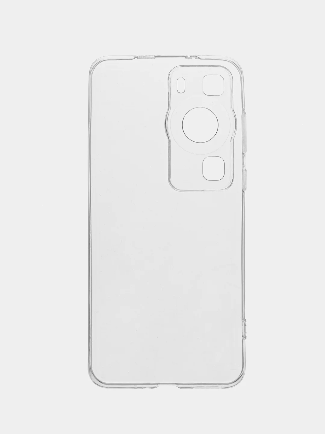 Прозрачный чехол для Huawei P60, P60 Pro силиконовый BROSCORP с защитой камер и сеткой от прилипания