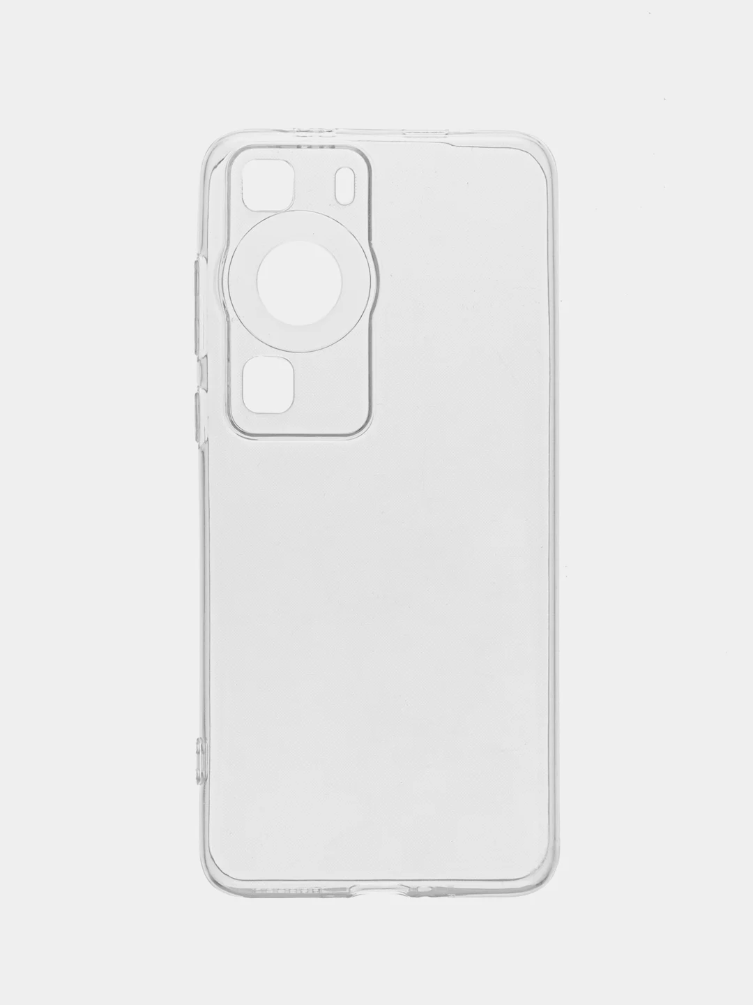 Прозрачный чехол для Huawei P60, P60 Pro силиконовый BROSCORP с защитой камер и сеткой от прилипания