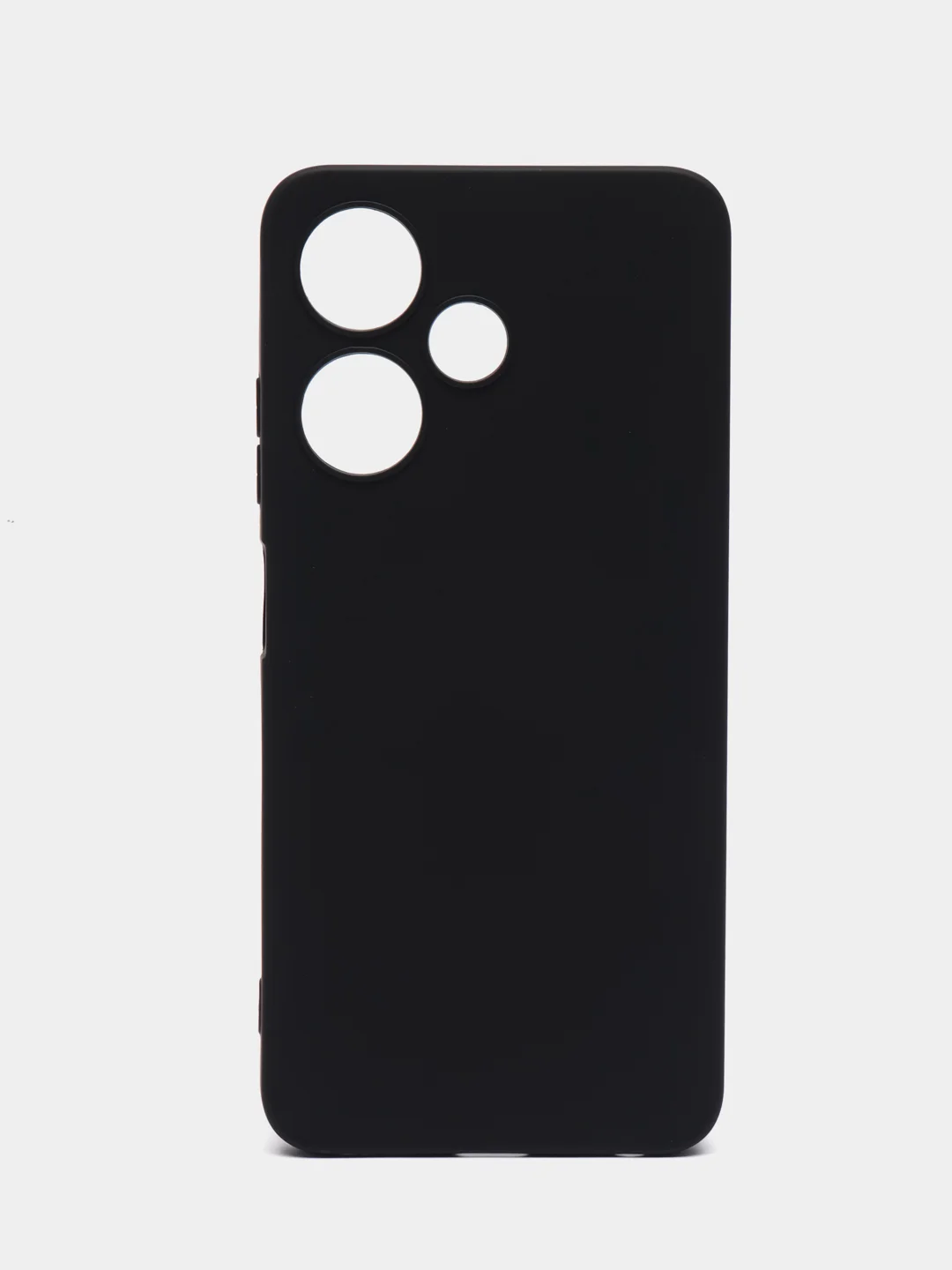 Черный чехол BROSCORP для Infinix Hot 30i/30i NFC матовый силиконовый тонкий, бортик вокруг камер