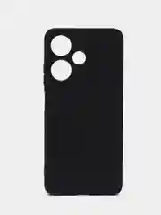 Черный чехол BROSCORP для Infinix Hot 30i/30i NFC матовый силиконовый тонкий, бортик вокруг камер