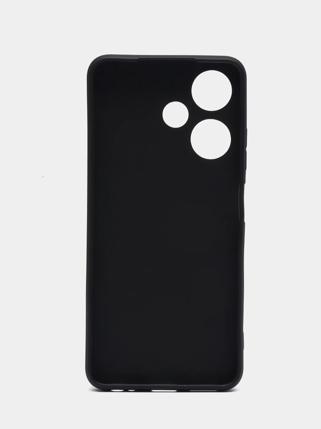 Черный чехол BROSCORP для Infinix Hot 30i/30i NFC матовый силиконовый тонкий, бортик вокруг камер