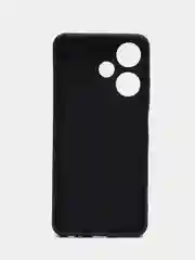 Черный чехол BROSCORP для Infinix Hot 30i/30i NFC матовый силиконовый тонкий, бортик вокруг камер
