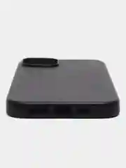Черный чехол MagSafe для iPhone 14 Plus кожаный BROSCORP из экокожи с защитой камер, микрофиброй