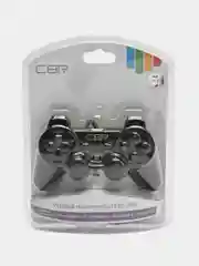Черный геймпад CBR CBG-950 для ПК / PS2 / PS3, 2 вибромотора