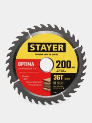 Диск пильный по дереву STAYER OPTIMA оптимальный рез круг для пилы диск для циркулярной