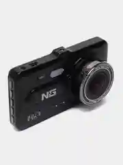 Видеорегистратор Full HD, с 2 камерами, 150 г, дисплей 4", Micro-SD, 12/24 В 3.4М, 717-009