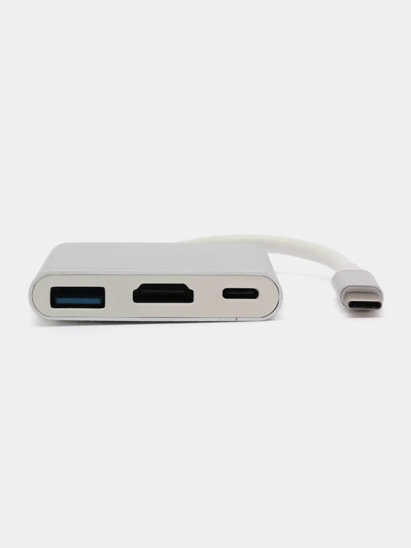 ОТГ адаптер HUB, переходник Type-C для MacBook HDMI + USB 3.0 + PD хаб