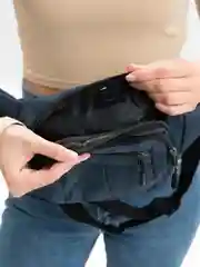 Синий сумка на пояс унисекс