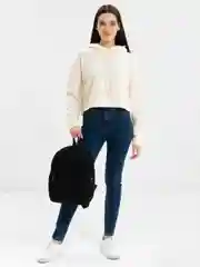 Черный рюкзак женский, вельветовый