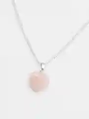Розовый подвеска с камнем "Сердце"