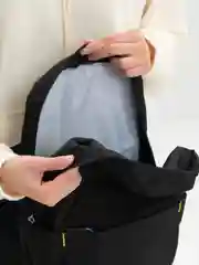 Угольный мини рюкзак "Pakkit mini" женский, сумка женская спортивная, городской, черный, 9,5 л