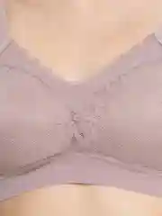 Серый бюстгальтер топ бесшовный