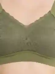 Зеленый бюстгальтер топ бесшовный