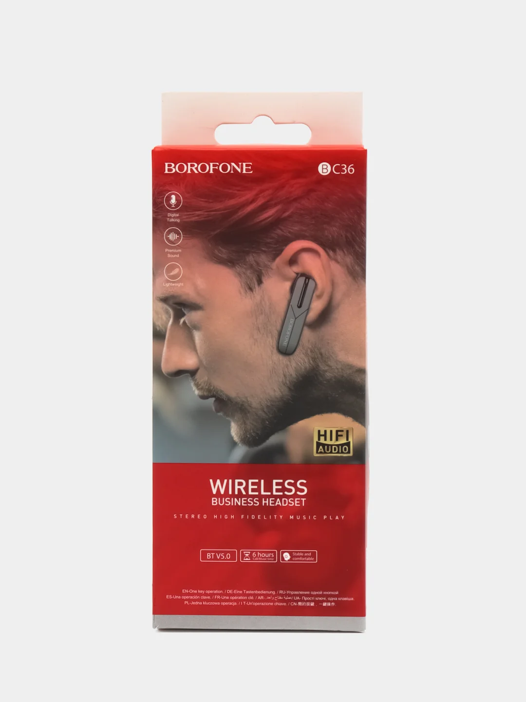 Блютуз гарнитура беспроводная Borofone BC36, bluetooth гарнитура