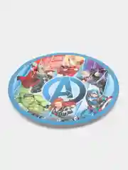 Marvel, набор бумажных тарелок, синий лого, 6 шт d=180 мм