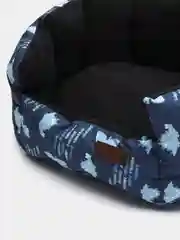 Синий лежанка для кошек и собак, со съемным матрасом, с бортиками