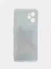 Тёмно-серый силиконовый чехол на Realme C35 / Реалми С35 прозрачный, с рисунком, защита камеры