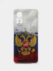 Синий силиконовый чехол на Infinix HOT 11S NFC / Инфиникс Хот 11S NFC прозрачный, с рисунком