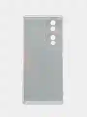 Красный силиконовый чехол на Honor 70 / Хонор 70 прозрачный, с рисунком, защита камеры