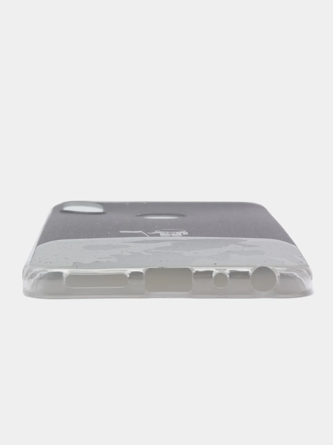 Серебряный чехол на Xiaomi Redmi Note 5/Note 5 Pro / Сяоми Редми Нот 5/5 Про прозрачный, с рисунком