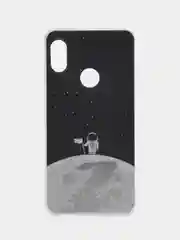 Серебряный чехол на Xiaomi Redmi Note 5/Note 5 Pro / Сяоми Редми Нот 5/5 Про прозрачный, с рисунком