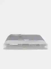 Серебряный силиконовый чехол на Infinix HOT 11S NFC / Инфиникс Хот 11S NFC прозрачный, с рисунком