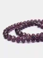 Фиолетовый бусины рондели, граненые, стеклянные