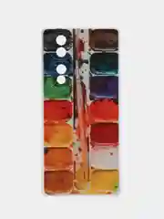 Бордовый силиконовый чехол на Honor 70 / Хонор 70 прозрачный, с рисунком, защита камеры