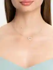 Серый цепочка с подвеской "Сердце"