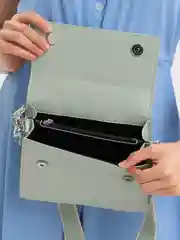 Зеленый сумка женская, через плечо, из экокожи, кросс боди клатч