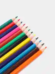 Карандаши цветные, 12 цветов, пластиковые