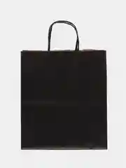 Черный пакет с кручен. ручками "Мечтай", крафт 80 г, 250*220*120
