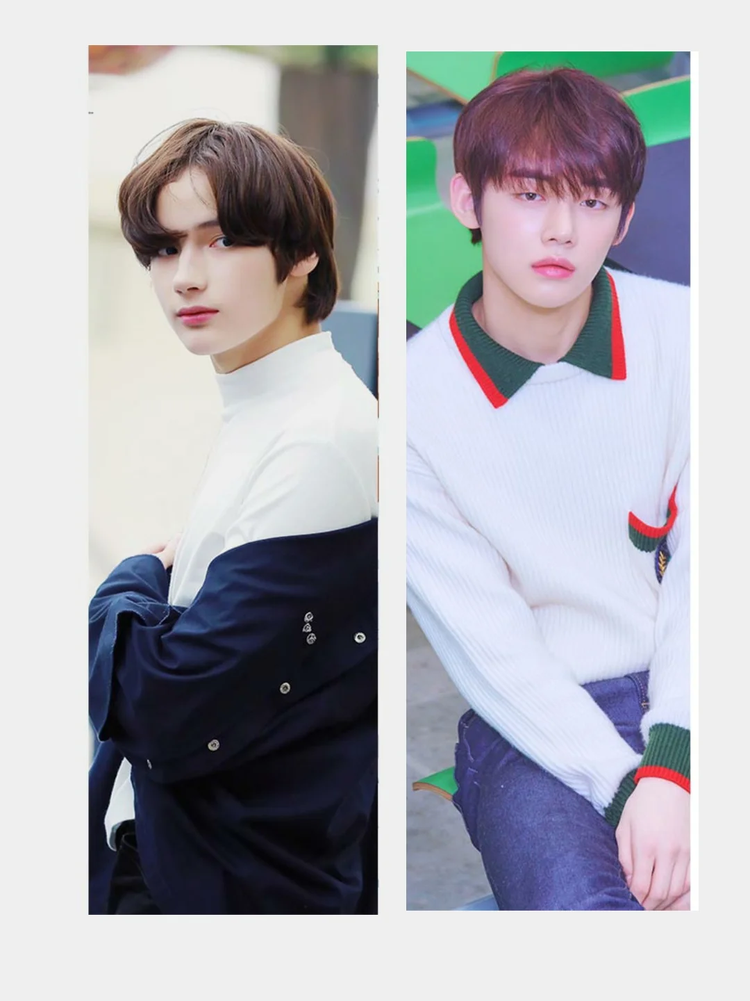 Бежевый дакимакура мини TXT K-Pop