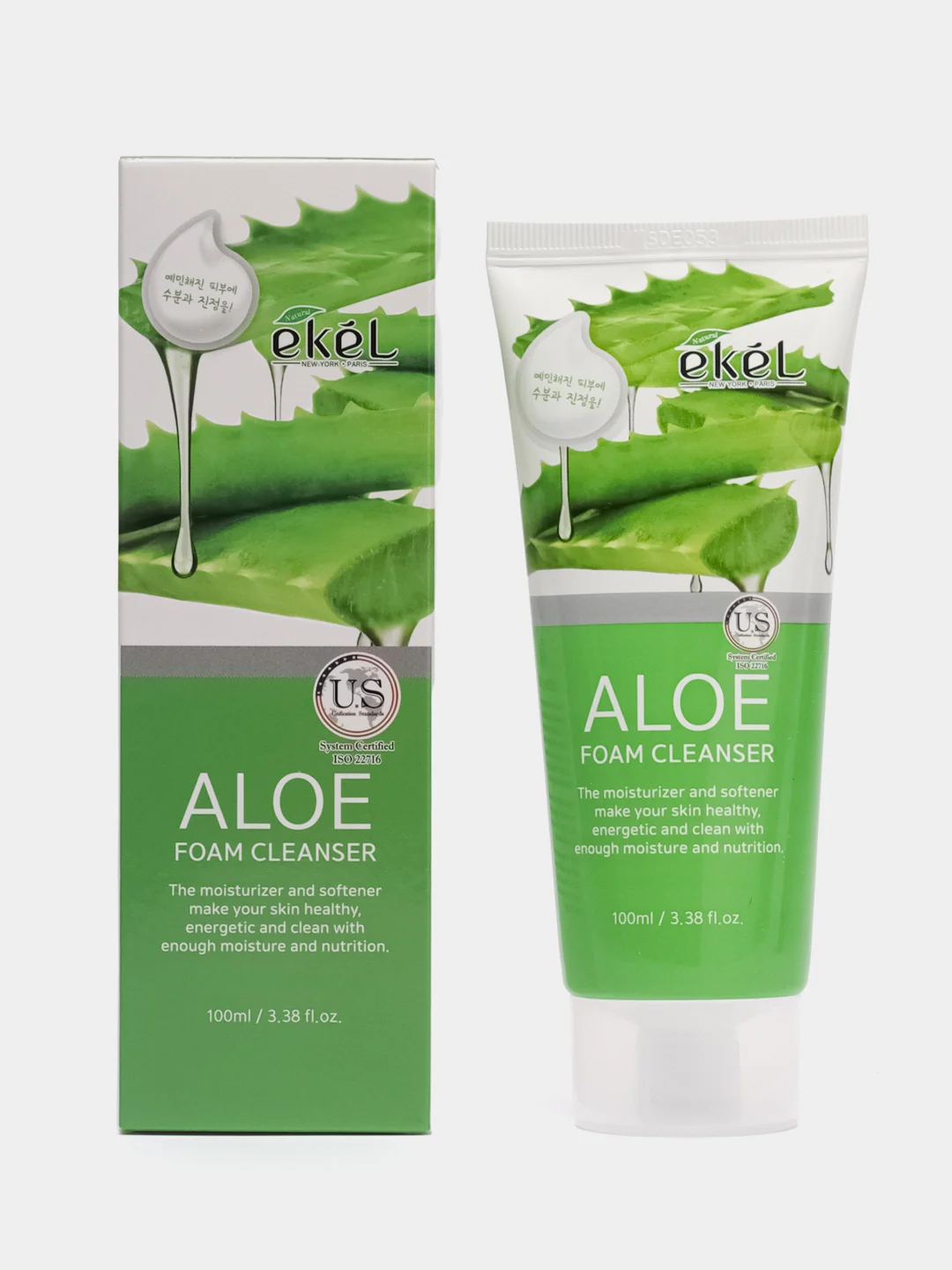 Салатовый пенка для умывания Ekel Foam Cleanser, корейская, 100 мл