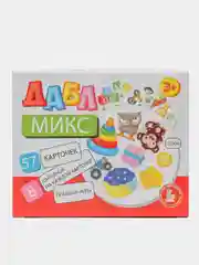 Красный настольная игра Дубль Дуббль (Dobble) Дабл Микс / Животные, на развитие внимания и реакцию