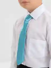 Синий меланж галстук детский, на резинке