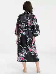 Черный халат женский