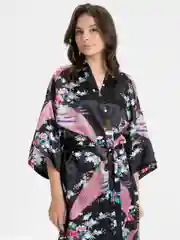 Черный халат женский