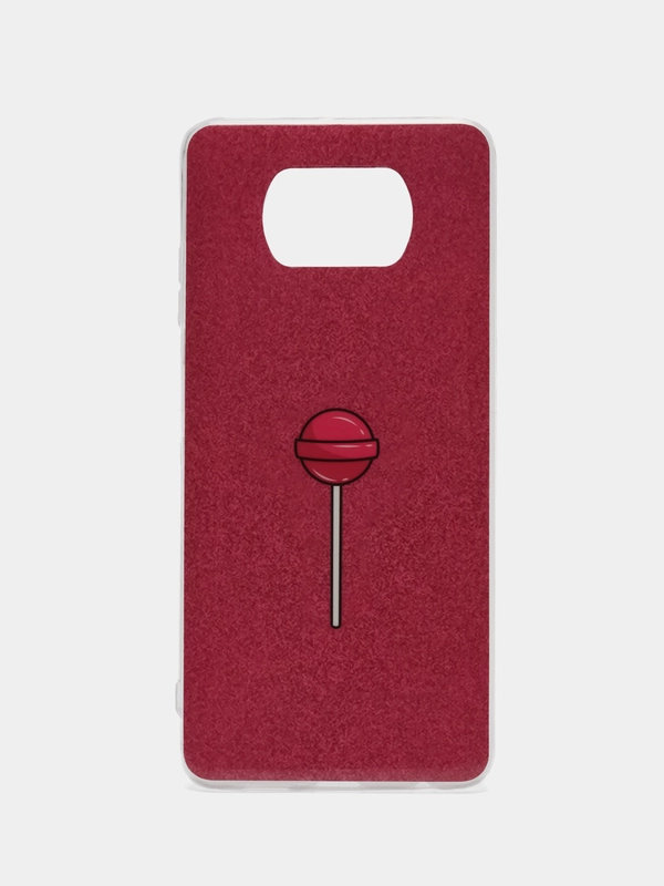 Накладка для Xiaomi Poco X3 акриловая с рисунком "Чупа чупс", арт. 0960