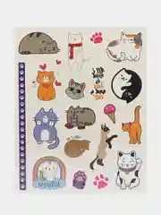 Наклейки - татуировки "Котики", 3 листа