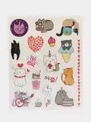 Наклейки - татуировки "Котики", 3 листа