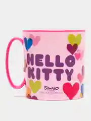 Кружка пластиковая (для СВЧ, 350 мл). Hello Kitty Сердечки