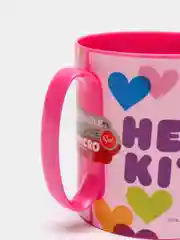 Кружка пластиковая (для СВЧ, 350 мл). Hello Kitty Сердечки